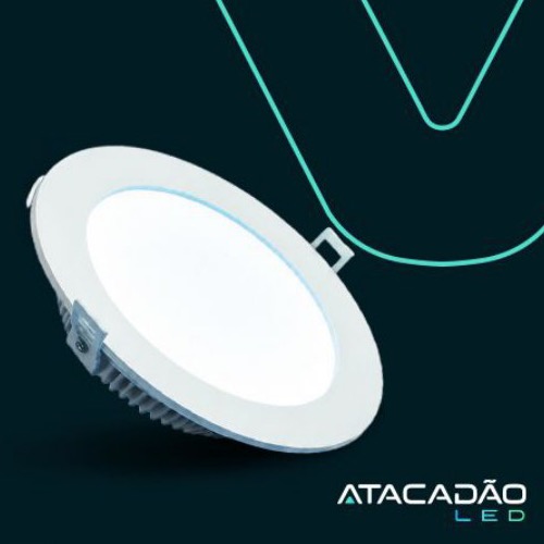Luminária de embutir downlight LED branca