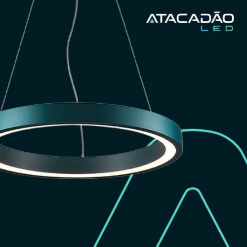 Pendente anelar LED da coleção Atacadão LED